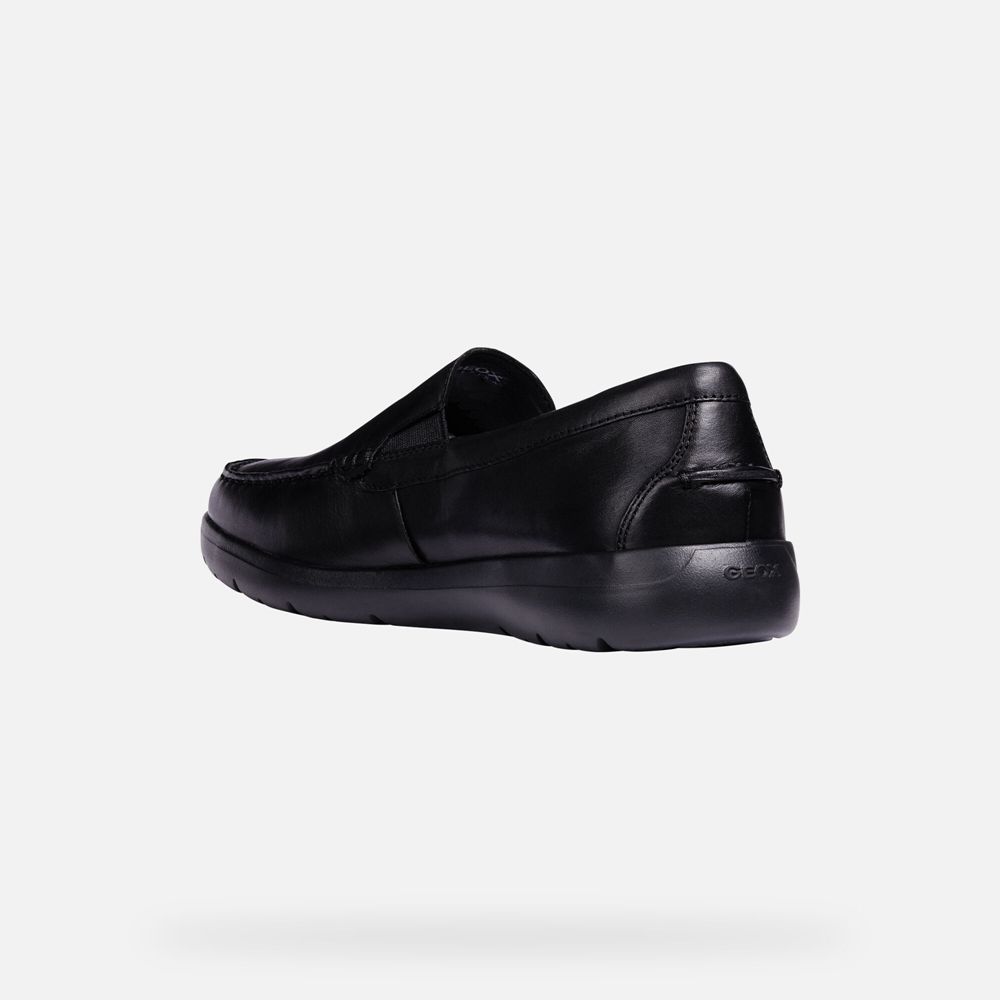 Mocassins Geox Homem Pretas - Leitan - JFQAG3159